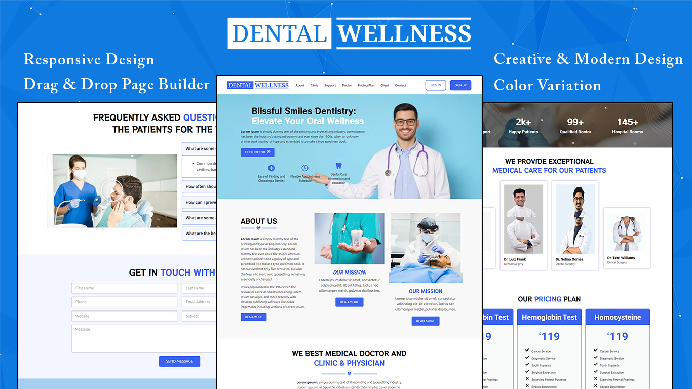 WordPress landing pages