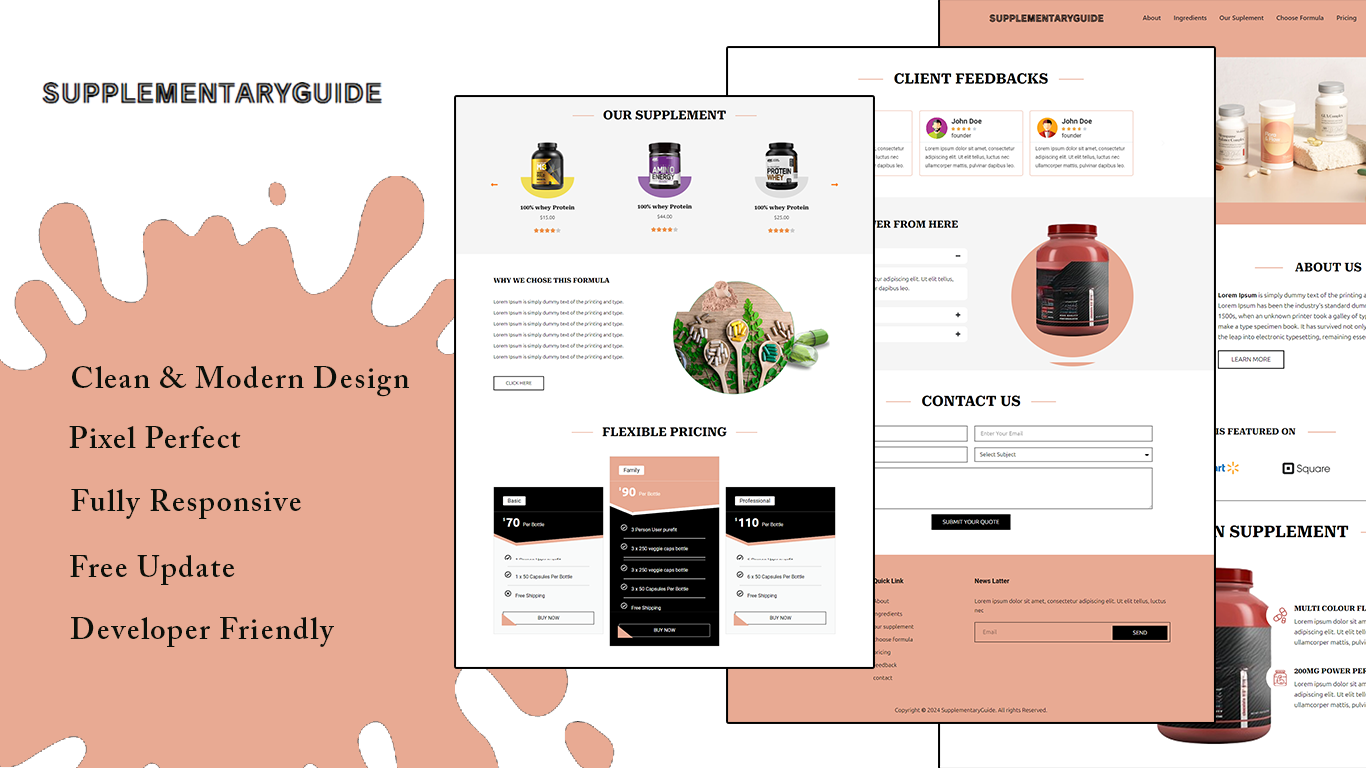 WordPress landing pages
